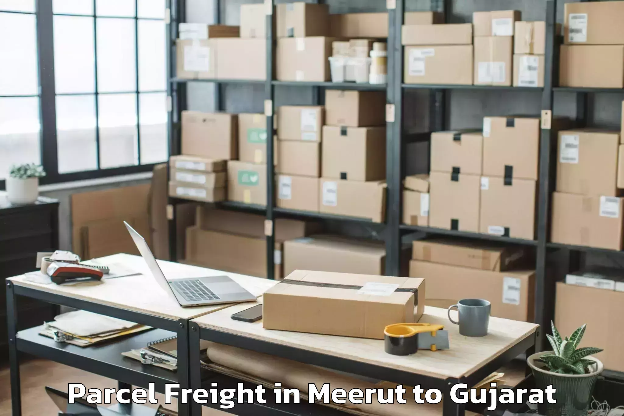 Hassle-Free Meerut to Tilakvada Parcel Freight